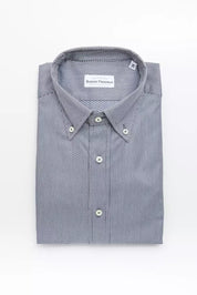 Robert Friedman Blue Cotton Men Shirt