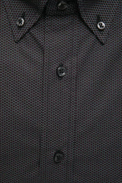 Robert Friedman Black Cotton Men Shirt