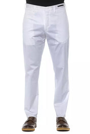 PT Torino White Cotton Men Trouser