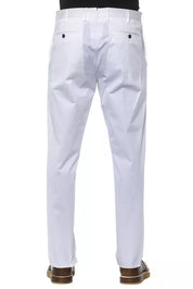 PT Torino White Cotton Men Trouser