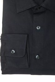 Robert Friedman Black Cotton Men Shirt