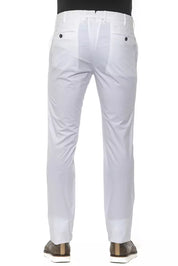 PT Torino White Cotton Mens Trouser