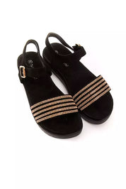Péché Originel Gold Textile Women Sandal
