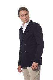 Verri Blue Viscose Men Blazer