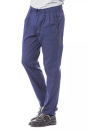 Verri Blue Cotton Men Chino Pant