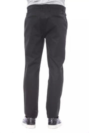 Verri Black Cotton Men Pant