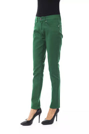 BYBLOS Green Cotton Women Pants
