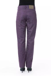 BYBLOS Purple Cotton Women's Pants