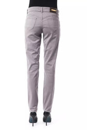 BYBLOS Gray Cotton Women Jeans