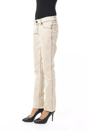 BYBLOS Beige Cotton Women Jean