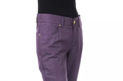 BYBLOS Purple Cotton Women's Pants