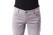BYBLOS Gray Cotton Women Jeans
