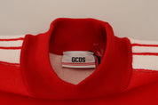 GCDS Elegant Red Pullover Sweater for Men