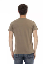 Trussardi Action Brown Cotton Men T-Shirt