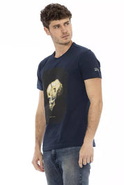 Trussardi Action Blue Cotton Men T-Shirt