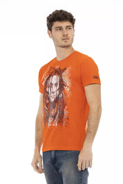 Trussardi Action Orange Cotton Men T-Shirt