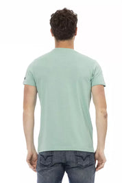 Trussardi Action Green Cotton Men TShirt