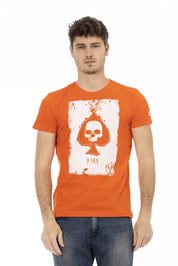 Trussardi Action Orange Cotton Men T-Shirt