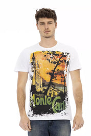 Trussardi Action White Cotton Men T-Shirt