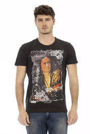 Trussardi Action Black Cotton Men T-Shirt