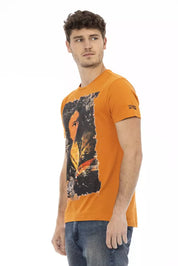 Trussardi Action Orange Cotton Men T-Shirt