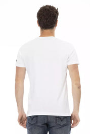 Trussardi Action White Cotton Men T-Shirt