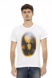 Trussardi Action White Cotton Men T-Shirt