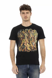 Trussardi Action Black Cotton Men T-Shirt