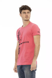 Trussardi Action Multicolor Cotton Men T-Shirt