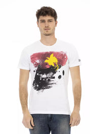 Trussardi Action White Cotton Men T-Shirt