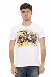 Trussardi Action White Cotton Men T-Shirt