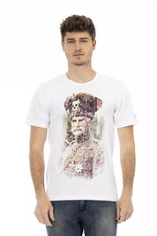 Trussardi Action White Cotton Men T-Shirt