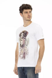 Trussardi Action White Cotton Men T-Shirt