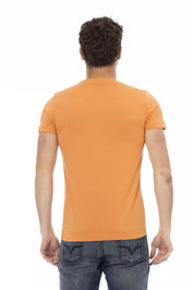 Trussardi Action Orange Cotton Men T-Shirt