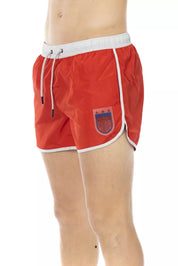 Bikkembergs Red Polyester Men Swimwear