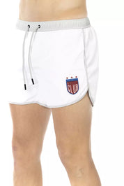 Bikkembergs White Polyester Men Swim Short