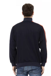 Automobili Lamborghini Blue Polyester Men Sweater