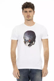 Trussardi Action White Cotton Men T-Shirt