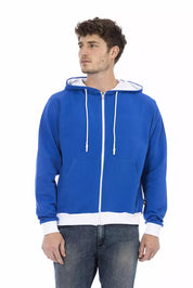 Baldinini Trend Blue Wool Men Sweater