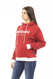 Baldinini Trend Red Cotton Women Hoodie
