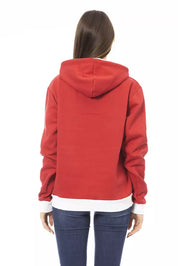 Baldinini Trend Red Cotton Women Hoodie
