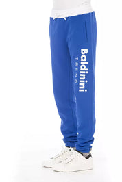 Baldinini Trend Blue Cotton Men Pants