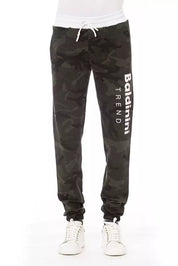 Baldinini Trend Green Cotton Men Sport Pant