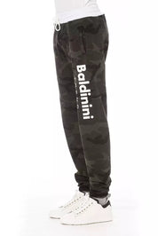 Baldinini Trend Green Cotton Men Sport Pant