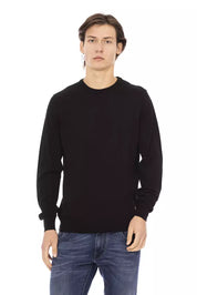 Baldinini Trend Black Fabric Men Sweater