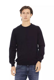 Baldinini Trend Blue Fabric Men Sweater