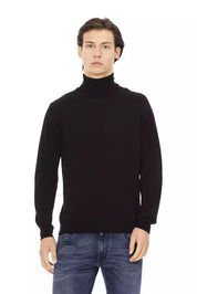 Baldinini Trend Black Fabric Men Sweater