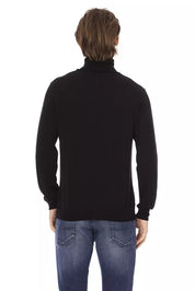 Baldinini Trend Black Fabric Men Sweater