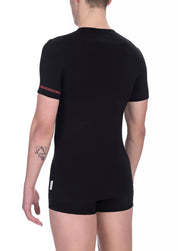 Bikkembergs Black Cotton Men T-Shirt