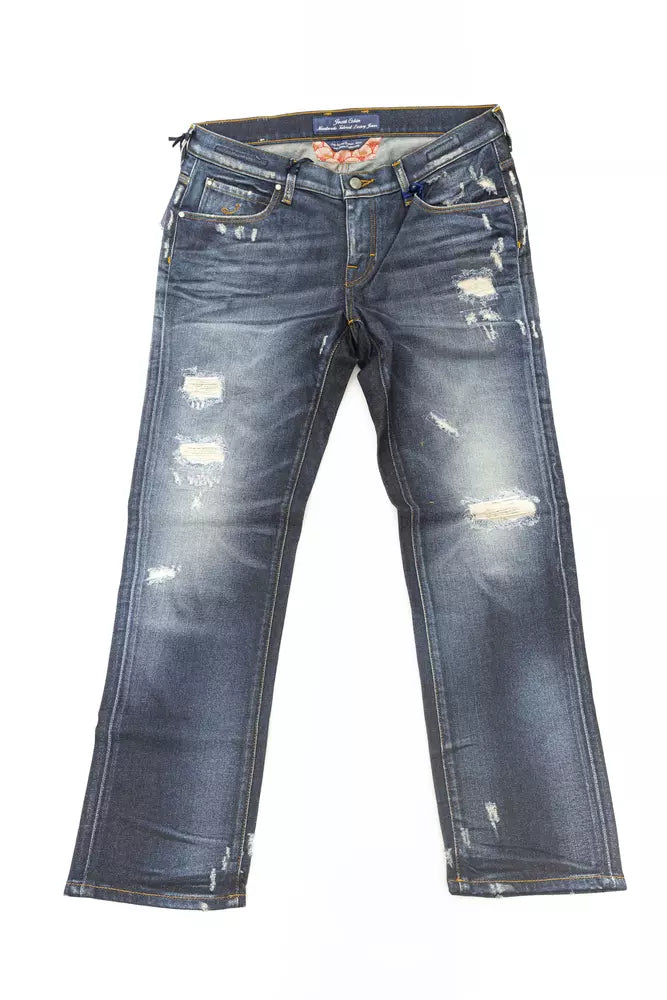 Jacob Cohen Blue Cotton Jeans Denim